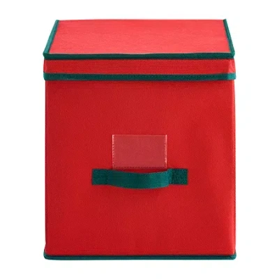 Baum Christmas 96 Ornament Storage In Red