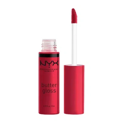 Nyx Professional Makeup Butter Gloss Non-sticky Lip Gloss In Red