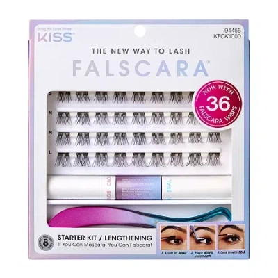 Kiss Lashes Falscara Kit Lengthening Wisps In Transparent