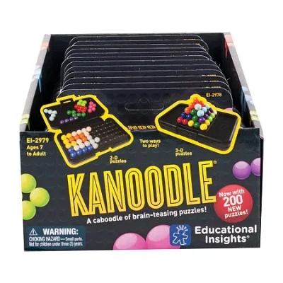 Educational Insights Kanoodle; Counter Display Of 12 Brain Game In Transparent