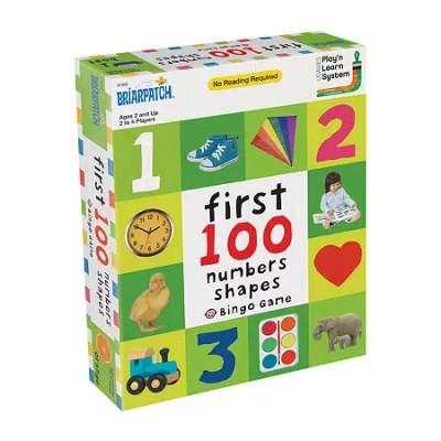 Briarpatch First 100 Numbers Shapes Bingo Game Board Game In Multi