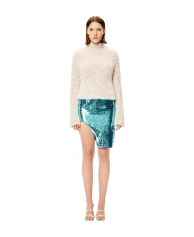 Loewe Sequin Cut-out Skirt In Viscose In Multi