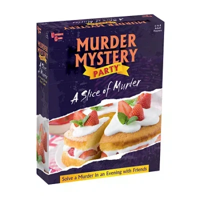University Games Murder Mystery Party - A Slice Of Murder Board Game In Multi
