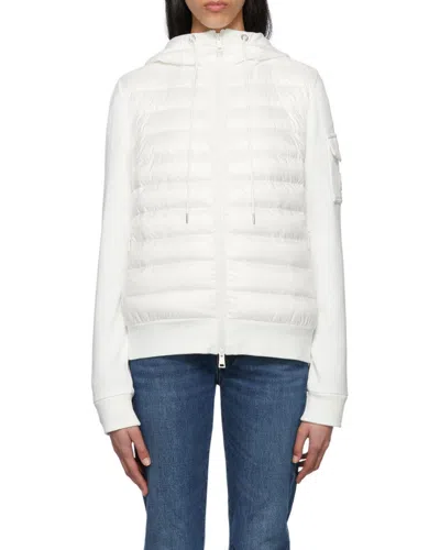 Moncler Hooded Padded Jacket In White