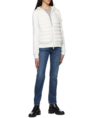 Moncler Hooded Padded Jacket In White