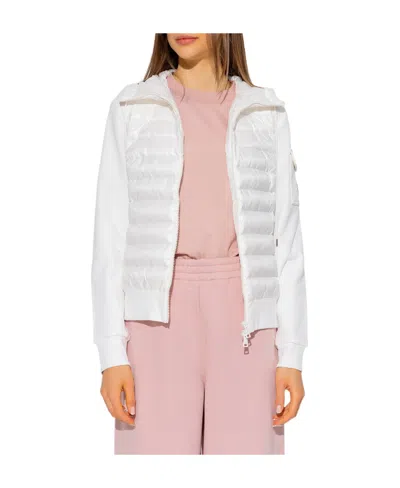 Moncler Hooded Padded Jacket In White