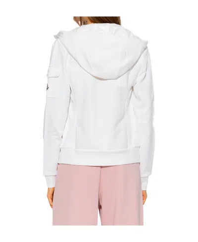 Moncler Hooded Padded Jacket In White
