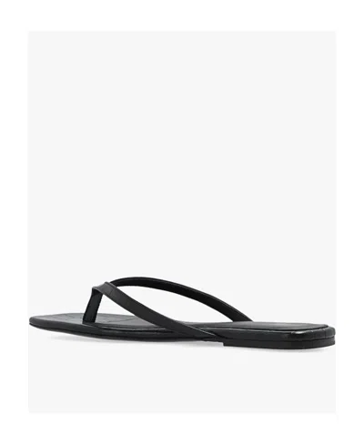 Totême Square-toe Flip-flops In Black