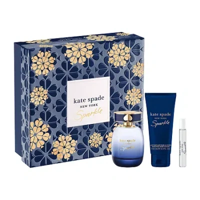 Kate Spade New York Sparkle Eau De Parfum Intense 3-pc Gift Set In Blue