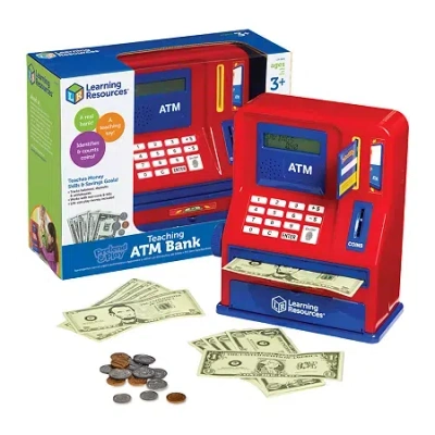 Learning Resources Pretend And Play Teaching Atm Bank Electronic Learning In Transparent