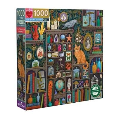 Eeboo Piece And Love Alchemist Cabinet 1000 Piece By Illustrator Vasilisa Romanenko 1000-pc. Puzzle In Transparent
