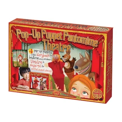 House Of Marbles Pop-up Puppet Pantomime Theatre - Little Red Riding Hood Toy Playset In Multi