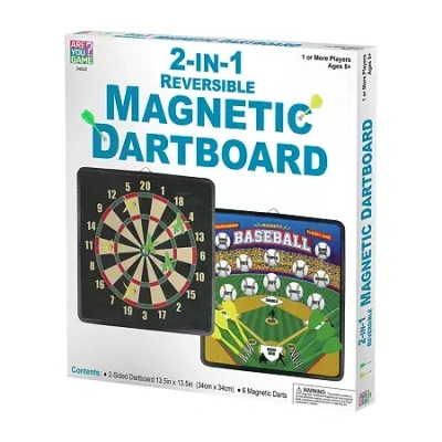 Areyougame 2-in-1 Reversible Magnetic Dartboard Dartboard In Multi