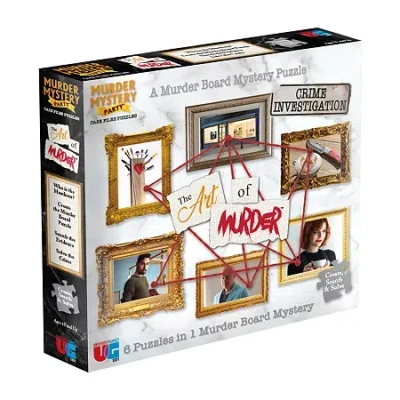 University Games Murder Mystery Party Case Files Puzzles - The Art Of Murder: 1000 Pcs Puzzle In Multi