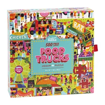 Professor Puzzle Food Trucks 500 Pcs 500-pc. Puzzle In Multi