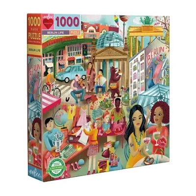 Eeboo Piece And Love Berlin Life 1000 Piece Square 1000-pc. Puzzle In Transparent