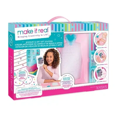 Make It Real Diy Jewelry & Art Gift Station In Multi