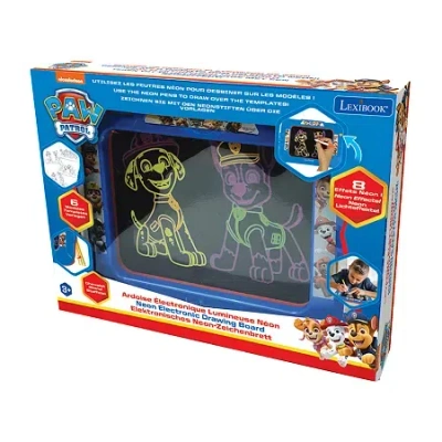 Paw Patrol Neon Luminous  Drawing Board With Pens And Templates Drawing Kit In Multi