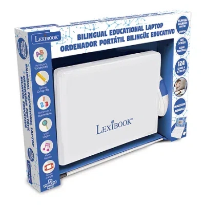 Lexibook Unicorn Bilingual Educational Laptop - 124 Activities Electronic Learning In Multi