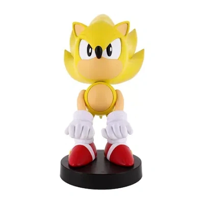 Exquisite Gaming Sega Super Sonic Device Charging Holder Sonic The Hedgehog Action Figure In Transparent
