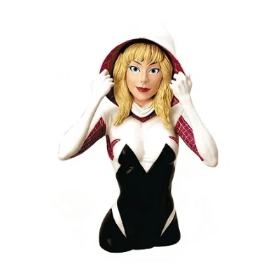 Marvel Spider-gwen Unmasked Previews Exclusive Bust Bank In Multi