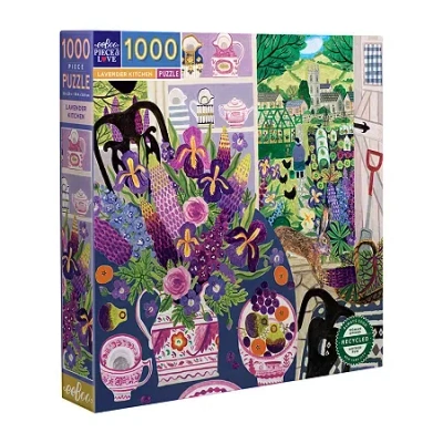 Eeboo Lavender Kitchen 1000-pc. Puzzle In Transparent
