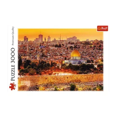Trefl Puzzles - 3000 Piece The Roofs Of Jerusalem 3000-pc. Puzzle In Transparent