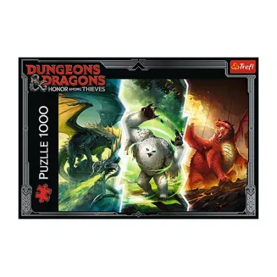Trefl Puzzles - 1000 Piece Dungeon & Dragons Monsters 1000-pc. Puzzle In Transparent