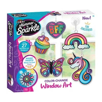 Cra-z-art Color-change Window Art Art Set In Transparent