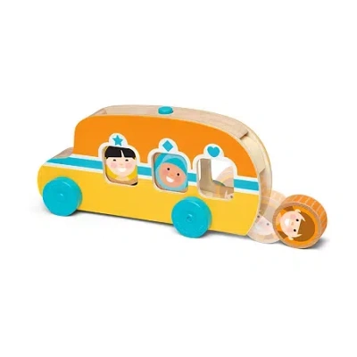 Melissa & Doug Go Tots Roll & Ride Bus Interactive Toy In Multi