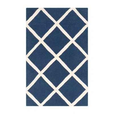 Safavieh Jayma Geometric Hand Tufted Wool Indoor Acccent Rug In Blue