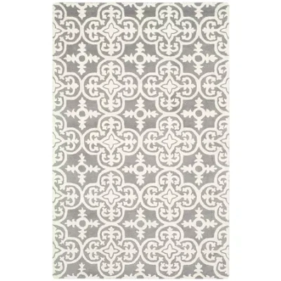 Safavieh Ewart Geometric Hand Tufted Wool Rug In Gray