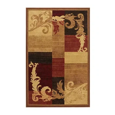 Home Dynamix Catalina Pierre Decorative Loomed Indoor Rectangular Accent Rug In Brown