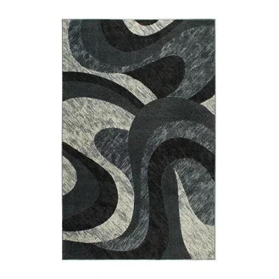 Home Dynamix Catalina Huron Abstract Loomed Rectangular Area Rug In Gray