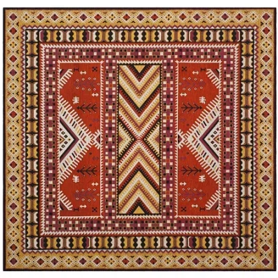 Safavieh Classic Vintage Collection Border Geometric Square Area Rug In Multi