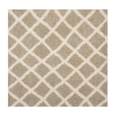 Safavieh Dallas Shag Collection Cara Geometric Square Area Rug In Multi
