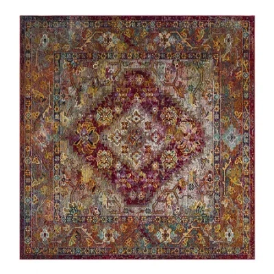 Safavieh Crystal Collection Brooklyn Oriental Square Area Rug In Multi
