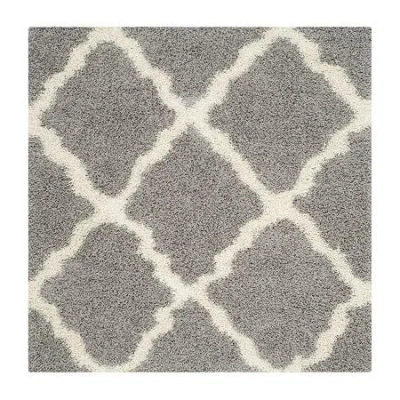 Safavieh Dallas Shag Collection Caris Geometric Square Area Rug In Multi