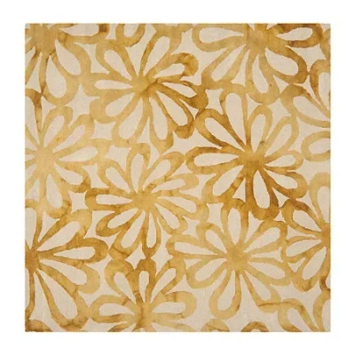 Safavieh Dip Dye Collection Chloe Floral Square Area Rug In Multi