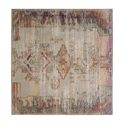 Safavieh Crystal Collection Wyatt Oriental Square Area Rug In Multi
