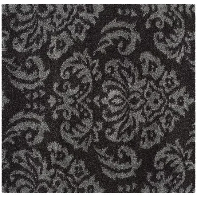 Safavieh Shag Collection Mario Damask Square Area Rug In Multi
