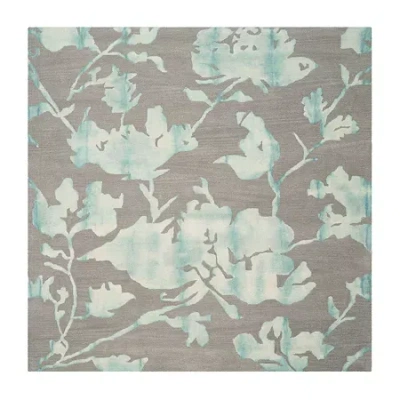 Safavieh Dip Dye Collection Jessie Floral Square Area Rug In Multi
