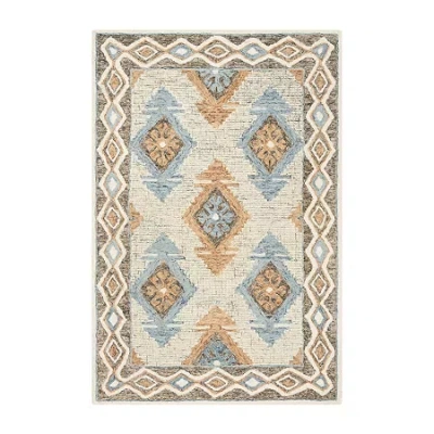 Safavieh Micro-loop Collection Romeo Geometric Area Rug In Multi