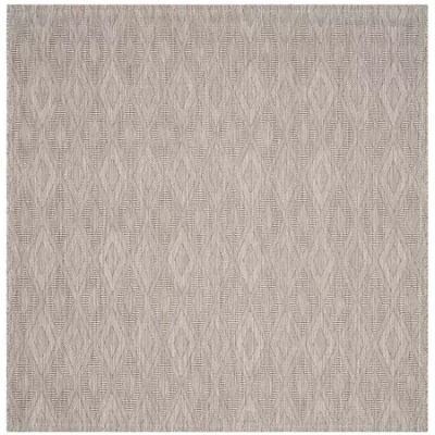 Safavieh Courtyard Collection Elisa Geometric Indoor/outdoor Square Area Rug In Sand
