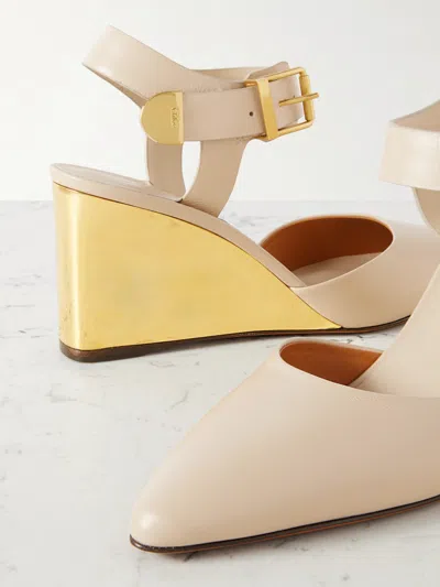 Chloé Pointed Heels In Neutral