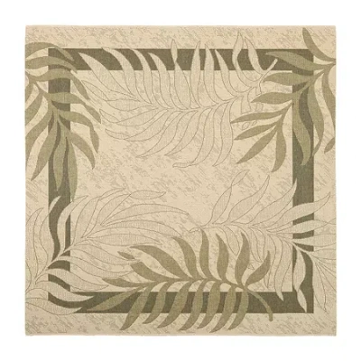 Safavieh Courtyard Collection Wilmer Floral Indoor/outdoor Square Area Rug In Multi
