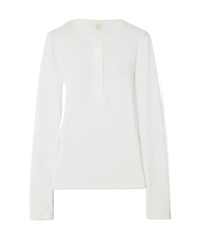 Totême Long-sleeved T-shirt In White