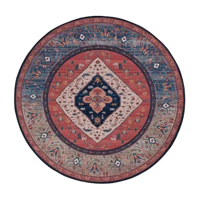 Safavieh Tucson Lucy Indoor Round Area Rug In Red