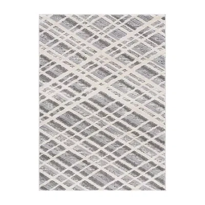 Martha Stewart Mara Geometric Indoor Rectangular Area Rug In Gray