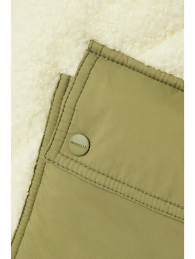 Moncler Jonquille Fleece Quilted Down Jacket In Multi